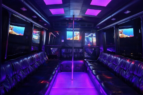 Party bus colorful lighting