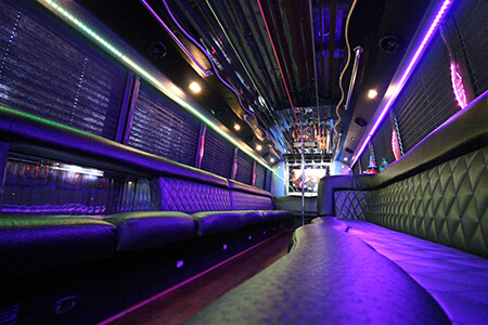 Party bus limo custom interiors