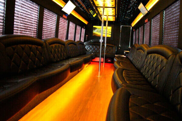 dance flooring on party bus